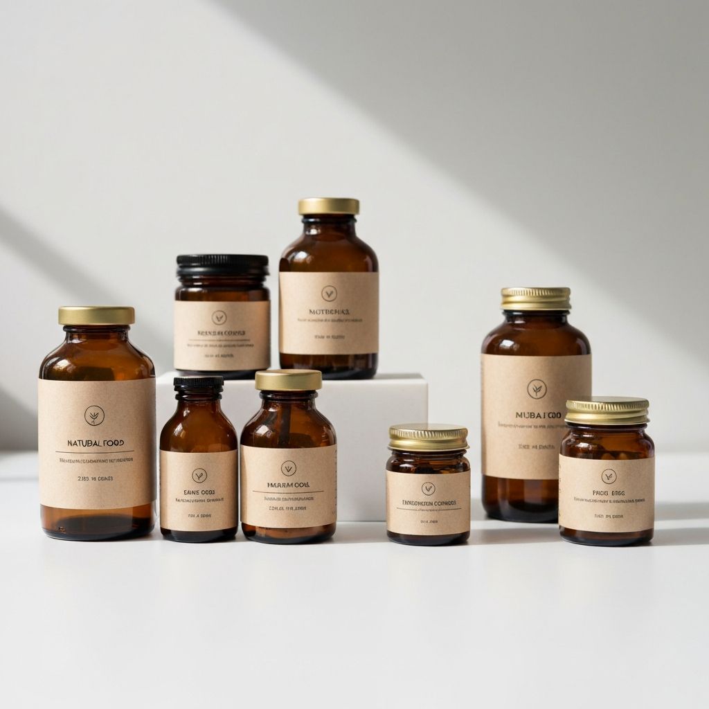 Natural supplement catalog display